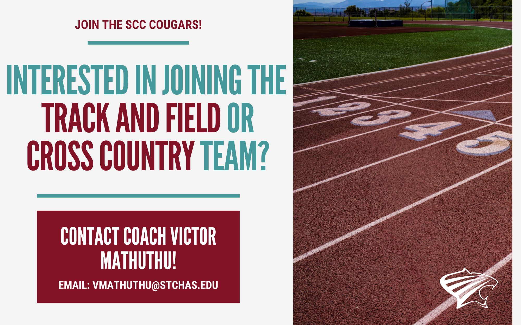 Join Track & Field or Cross Country!